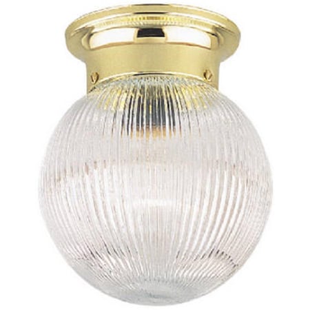 Westinghouse 66692 6 in. Polished Brass Ceiling Fixture 792341